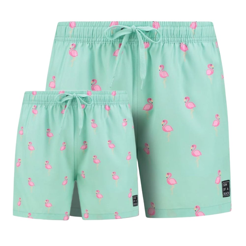 Son Of A Beach Father & Son Crab Mint Green
