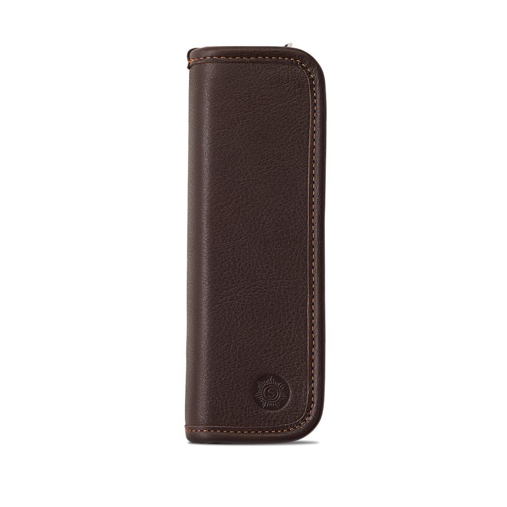 Sonnenleder Grass pencil case dark brown
