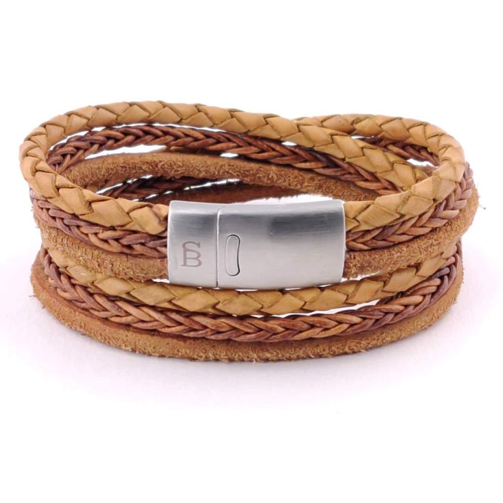 Steel & Barnett bonacci bracelet camel