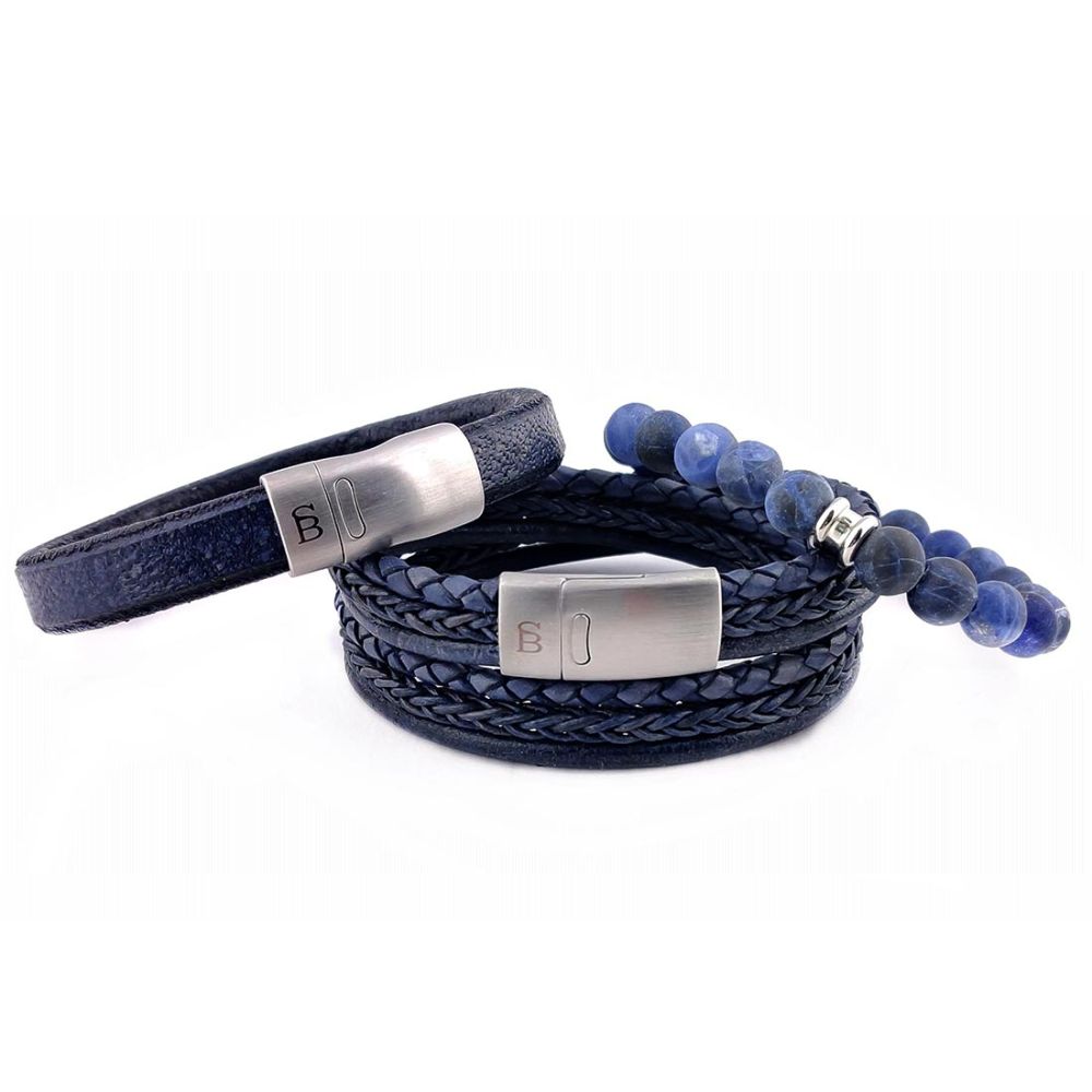 Steel & Barnett bracelet set blue