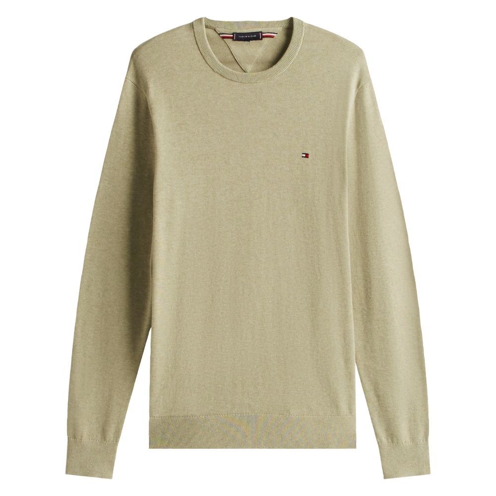 Tommy Hilfiger Cotton Crewneck Pullover - Light Green