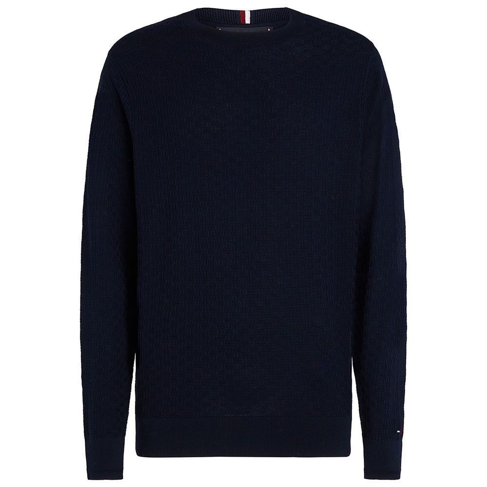 Tommy Hilfiger Basketweave Knitted Pullover - Navy