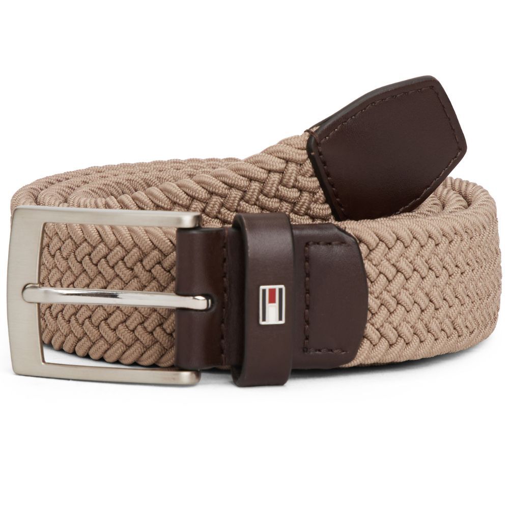 Tommy Hilfiger Braided Elastic Belt - Taupe