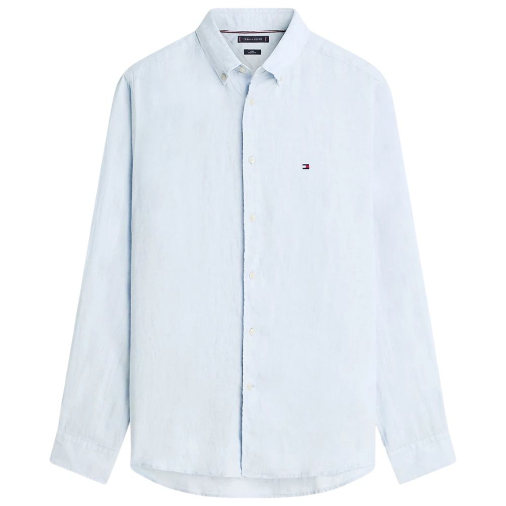 Tommy Hilfiger Linen Shirt - Light Blue