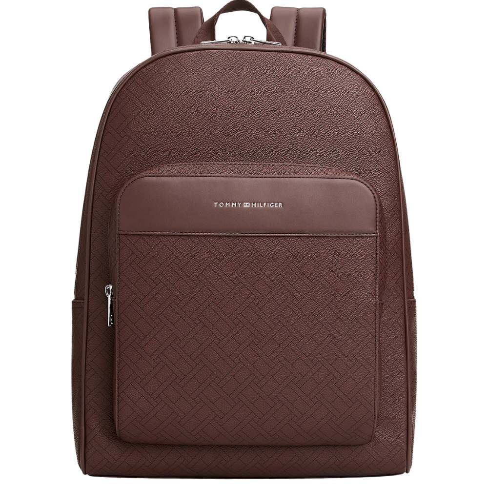 Tommy Hilfiger Monogram Backpack - Brown
