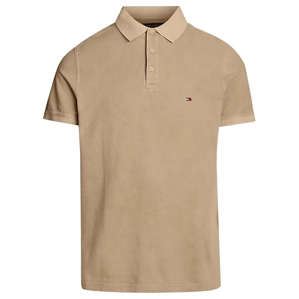 Tommy Hilfiger Garment Dyed Polo - Beige