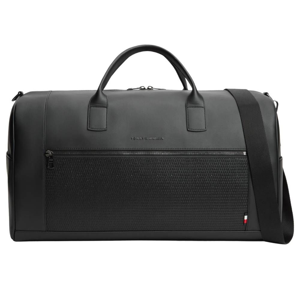 Tommy Hilfiger Woven Duffle Bag - Black