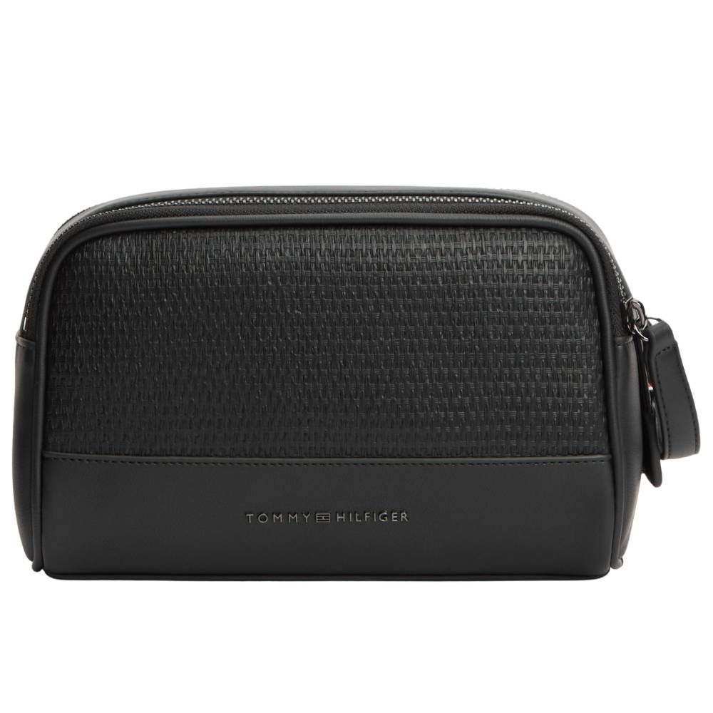 Tommy Hilfiger Woven Toiletry Bag - Black