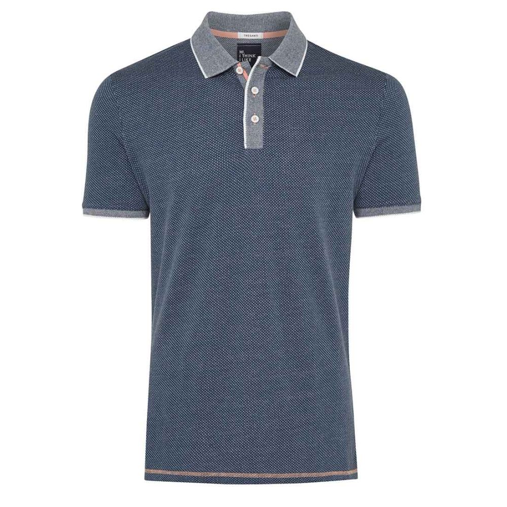 tresanti cotton polo shirt dark blue