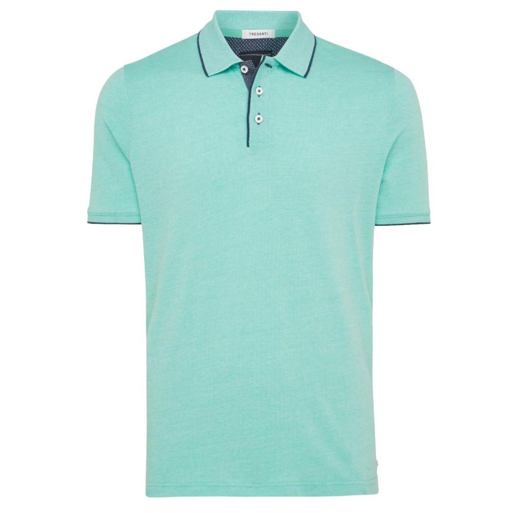tresanti cotton polo shirt mint green