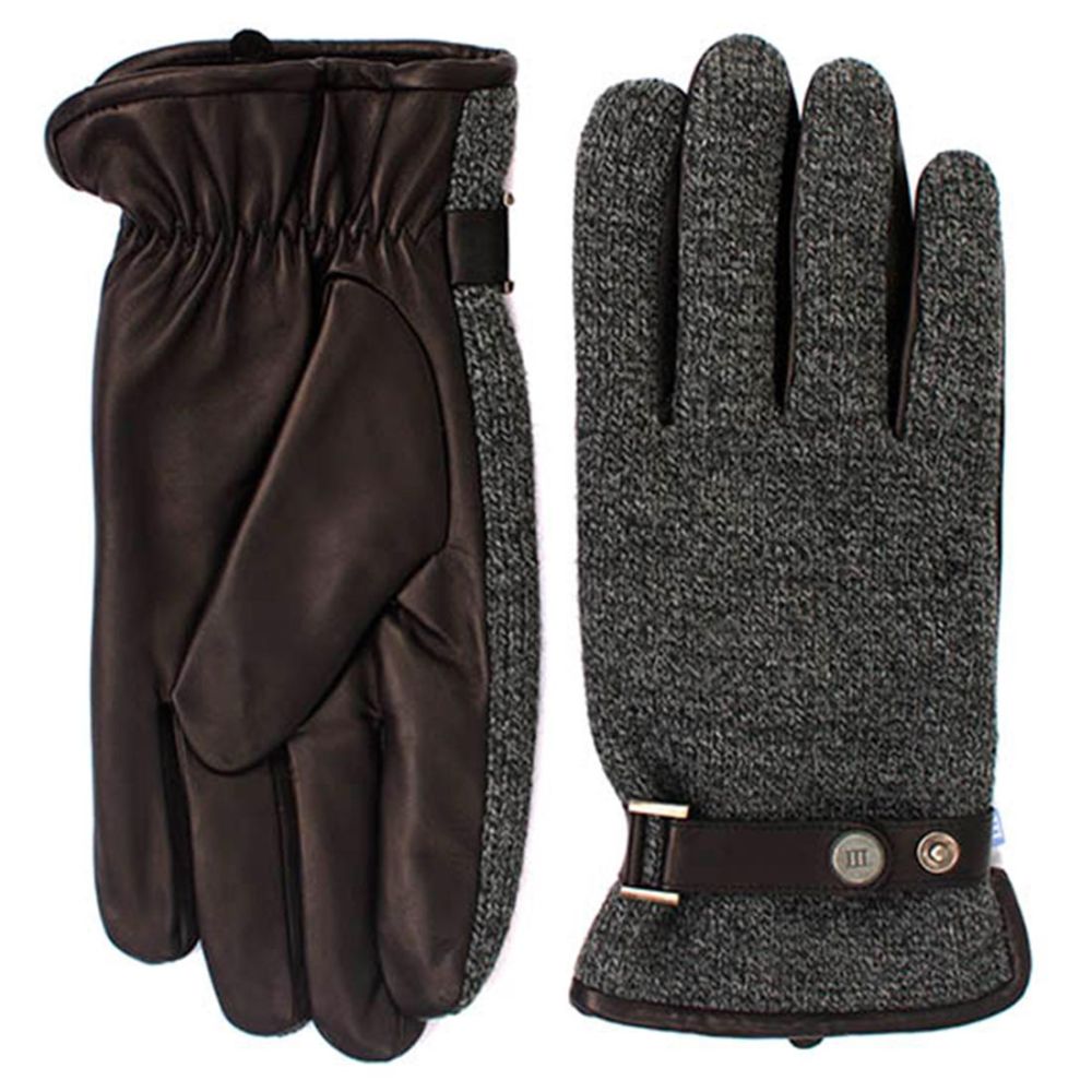 tresanti grey with black leather glove