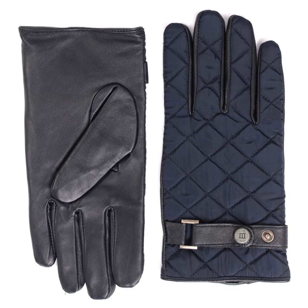 tresanti navy sheep leather gloves
