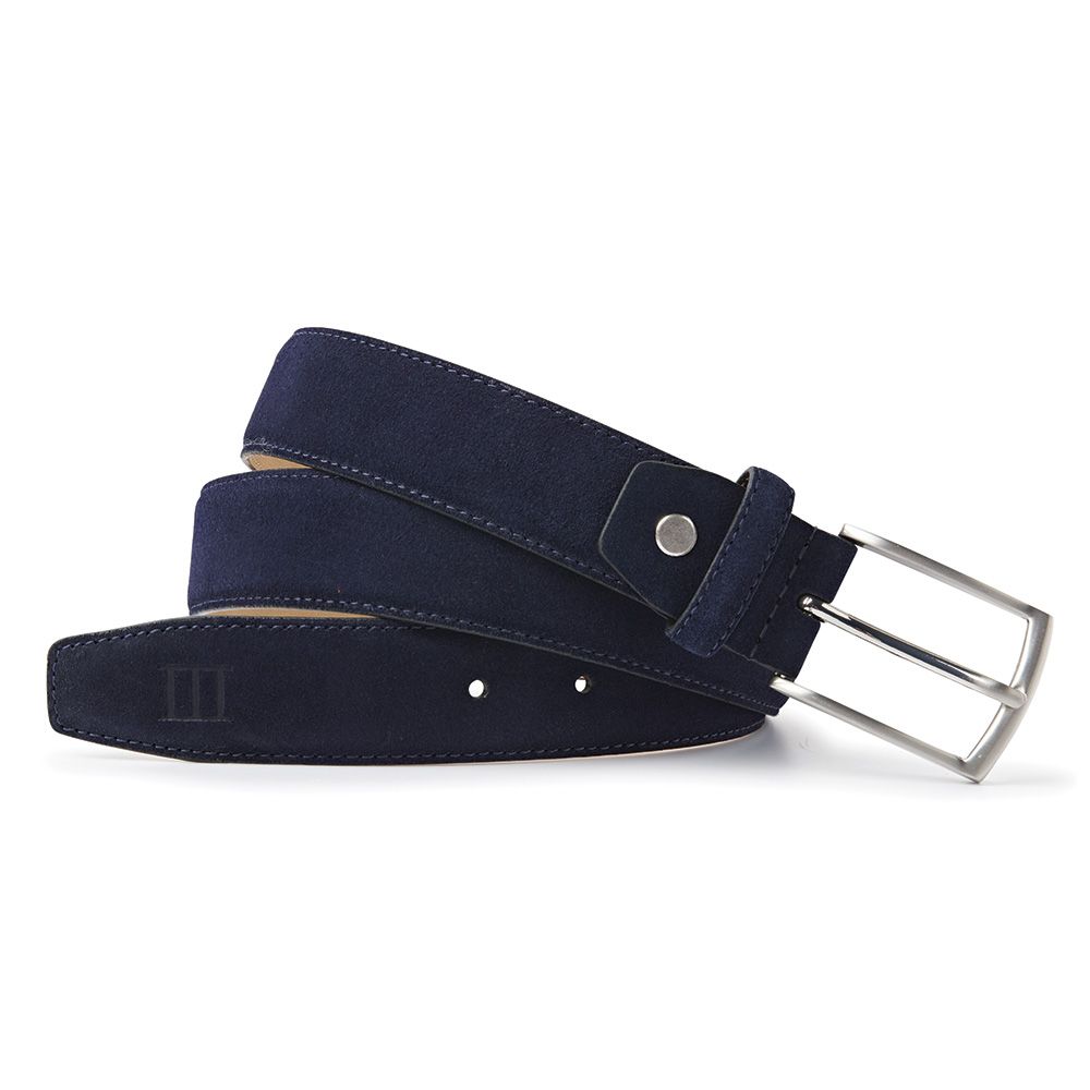 Tresanti Navy Suede Riem