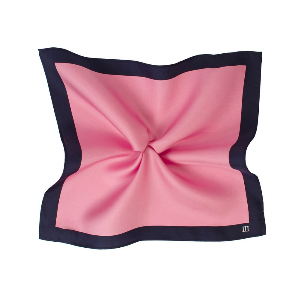 Tresanti silk pocket square pink