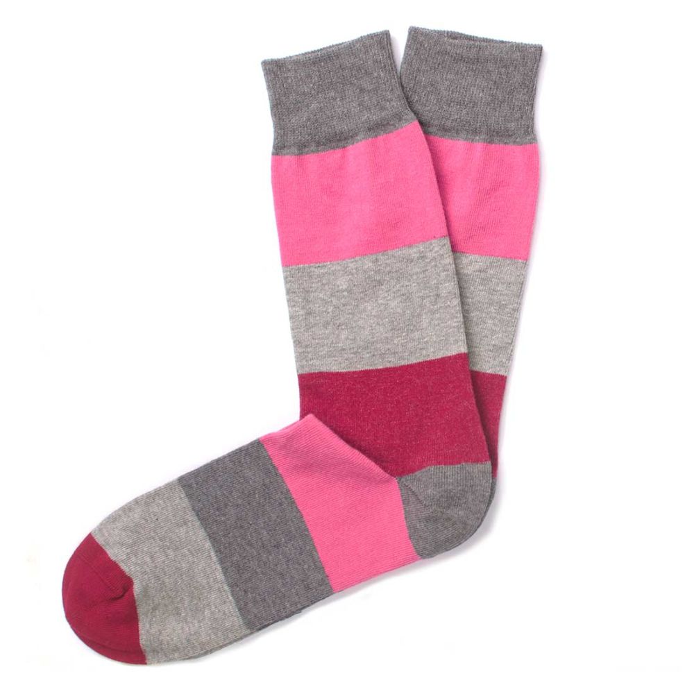 Tresanti cotton socks navy stripes red