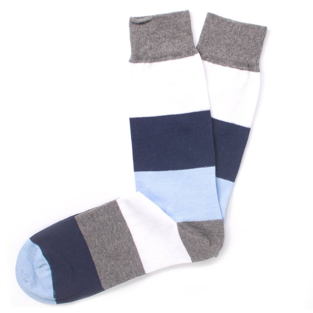 Tresanti cotton socks navy stripes blue