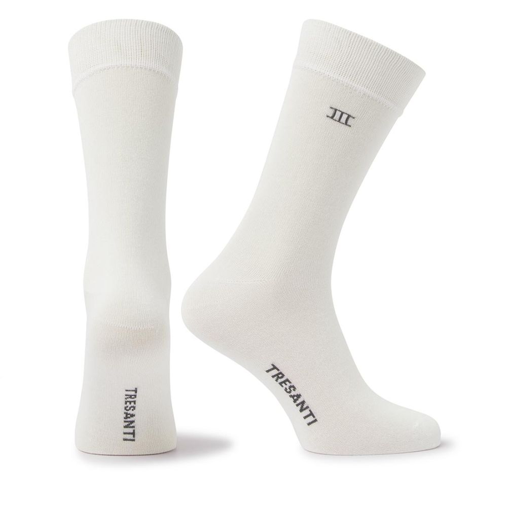 Tresanti bamboo socks white