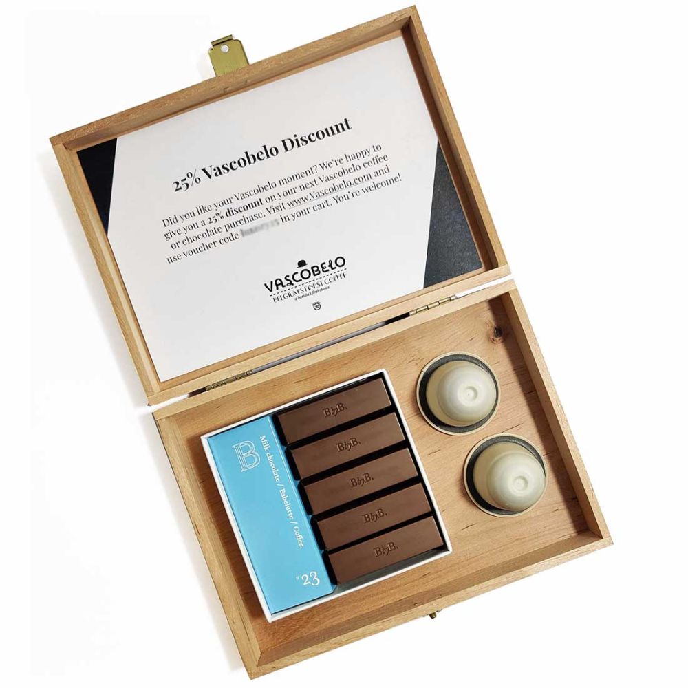 Luxury For Men Vascobelo Coffee & BbyB Chocolates box for two