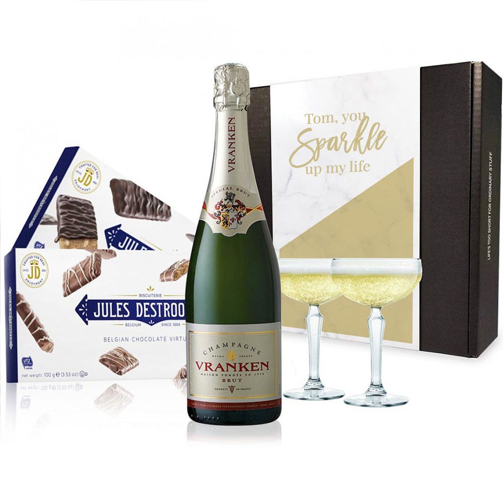 Vranken Royal Brut & Jules Destrooper Biscuits gift box