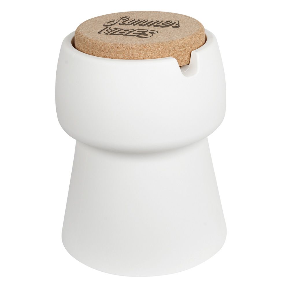 Bubalou Champ Stool & Ice Bucket White