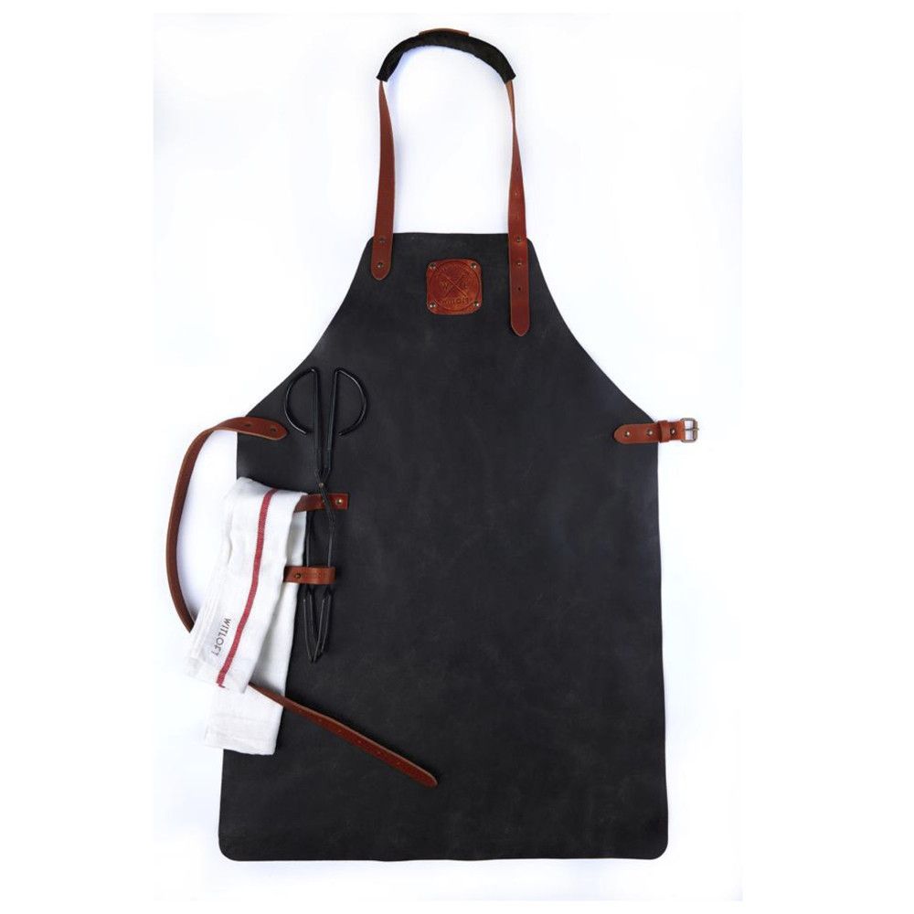 Witloft leren keukenschort | Luxury For Men
