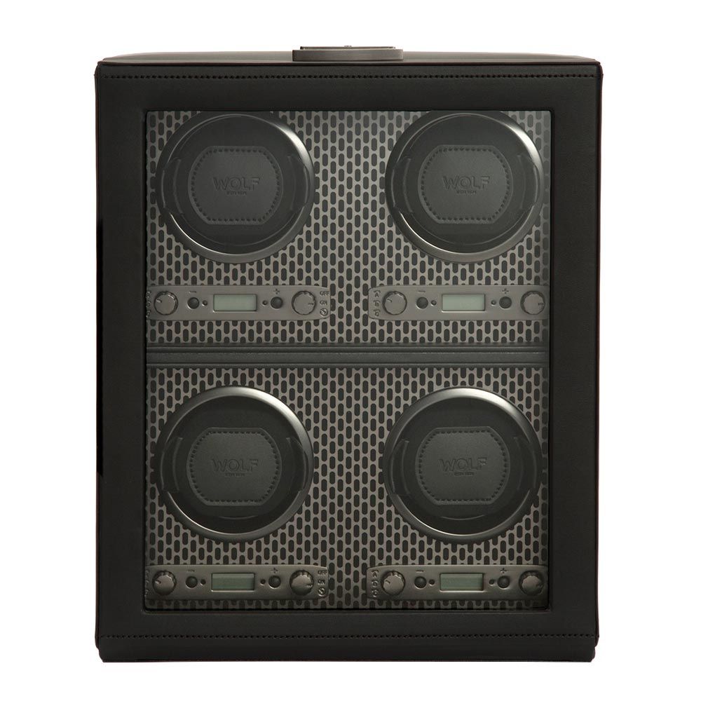 WOLF Axis 4 Piece Watch Winder - Powder Coat