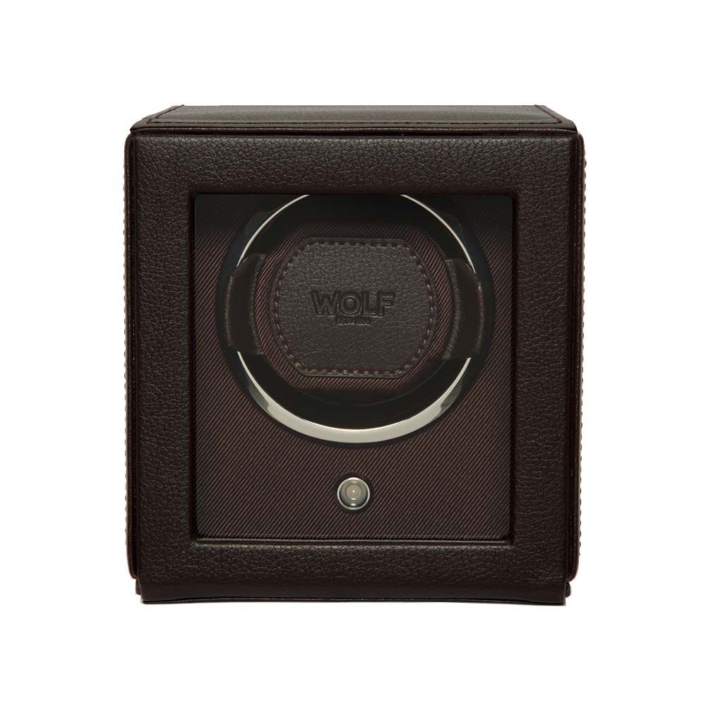 WOLF Cub Single Watch Winder - Brown