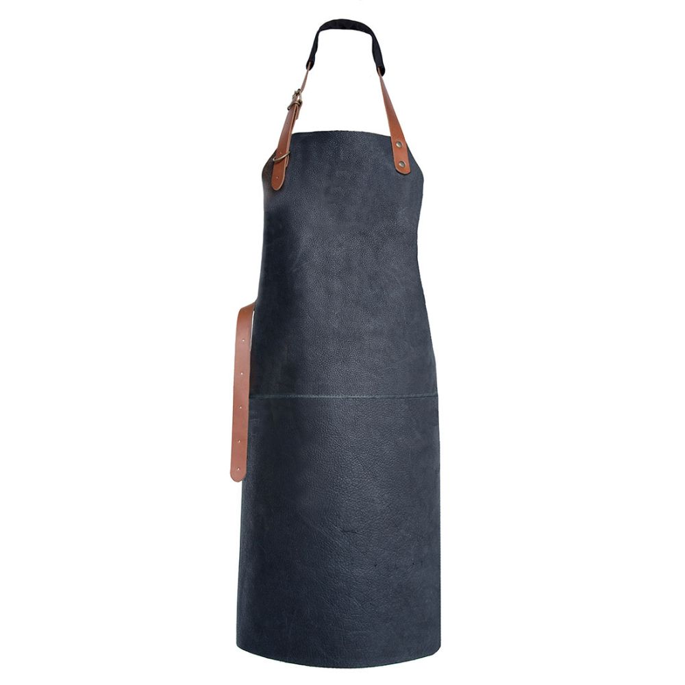 Vintage leather apron black