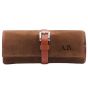 Personalised Triple Watch Case Deluxe - Tobacco