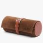 Personalised Triple Watch Case Deluxe - Tobacco