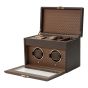 WOLF Earth Double Watch Winder - Coffee
