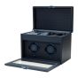 WOLF Earth Double Watch Winder - Midnight Blue