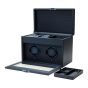 WOLF Earth Double Watch Winder - Midnight Blue