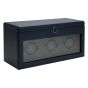 WOLF Earth Triple Watch Winder - Midnight Blue