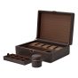 WOLF Earth 5 Piece Watch Box With Storage - Coffee