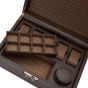 WOLF Earth 5 Piece Watch Box With Storage - Coffee