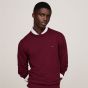 Tommy Hilfiger Bawełniany kaszmirowy sweter - Rouge
