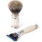 Taylor Of Old Bond Street Fusion Pure Badger Shaving Set - Ivory