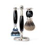 Taylor Of Old Bond Street Fusion Pure Badger Shaving Set - Black
