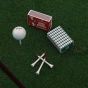 3 Putt Round Golf Tee Matches - Green
