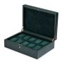 WOLF British Racing 10-teilige Uhrenbox - Grün