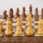 Manopoulus Chess Set with Wooden Stauton Chessmen - Walnut Burl