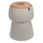 Personalised Bubalou Champ Stool & Ice Bucket - Taupe