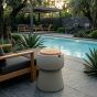 Personalised Bubalou Champ Stool & Ice Bucket - Taupe
