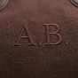 Personalised Harvard Duffel Bag Peachskin - Large - Chocolate