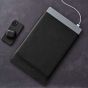 Woolnut Leather Sleeve for 16-inch MacBook Air - Black
