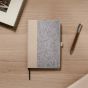 Albon Recycled Felt Notebook - Grey