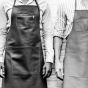 Dutchdeluxes leather apron with zipper brown