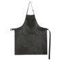Dutchdeluxes leather BBQ apron - vintage grey