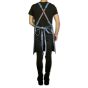 Dutchdeluxes suspender apron - denim blue